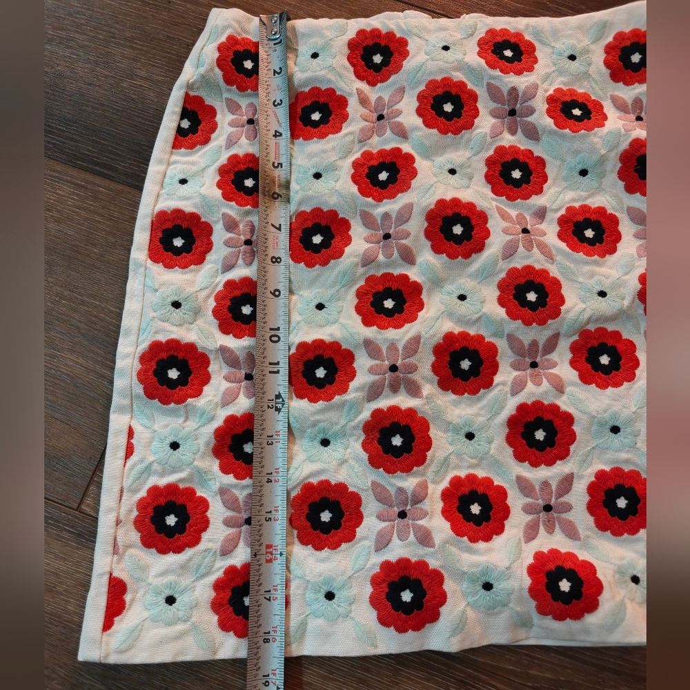 Boden Floral Mini Skirt - Red and White - Picture 6 of 6